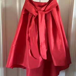 Elegant Dark Orange Women's Skirt Size Medium 28in waist/ length 22in back 34in